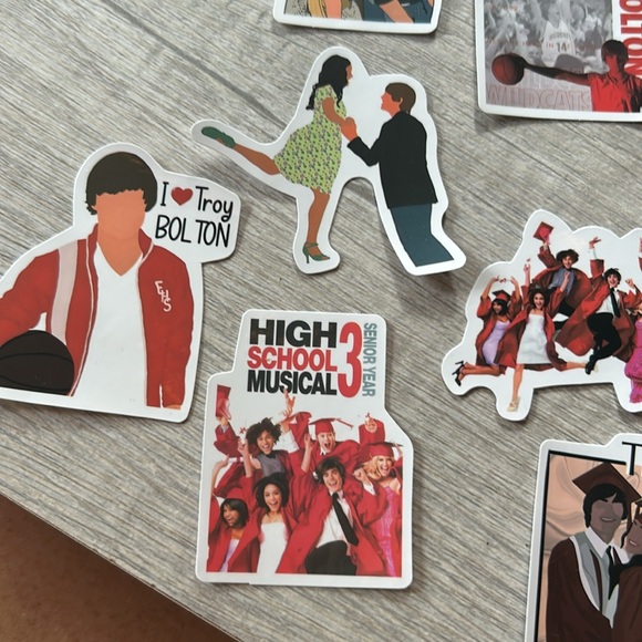 high school musical three senior year graduation set of 16 stickers nwt - Picture 3 of 5